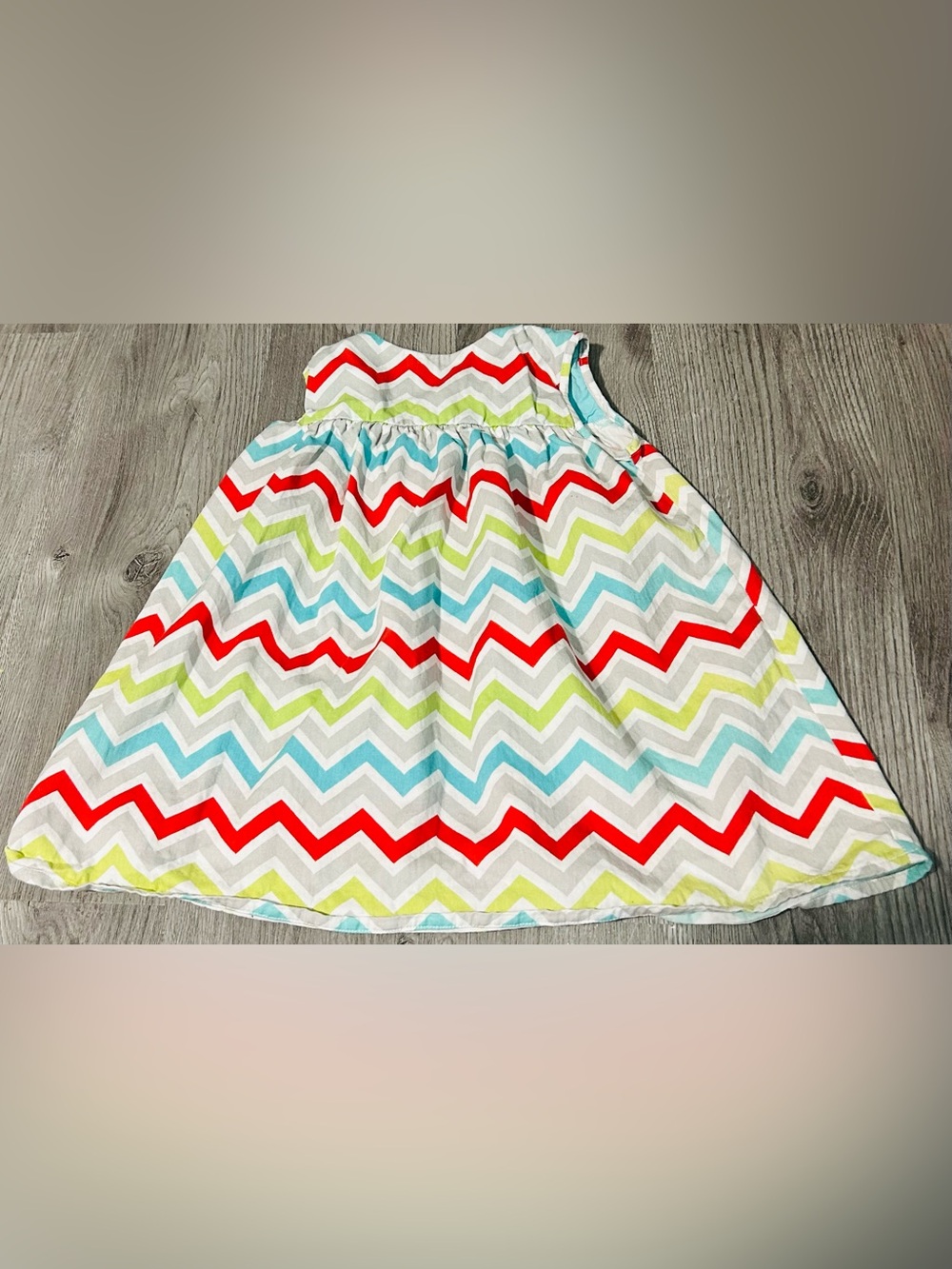 Sweet Petunia Stripe Sundress in White with Red, Aqua & Lime 6X